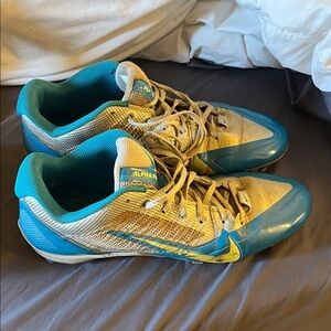 Alpha Blue and Yellow Athletic Shoes